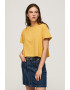 Pepe Jeans London Tricou crop cu decolteu la baza gatului - Pled.ro