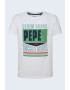 Pepe Jeans London Tricou cu decolteu la baza gatului si imprimeu grafic Finn - Pled.ro