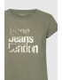 Pepe Jeans London Tricou cu decolteu la baza gatului si imprimeu logo Enola - Pled.ro