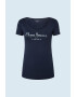 Pepe Jeans London Tricou cu decolteu rotund si logo - Pled.ro