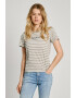 Pepe Jeans London Tricou cu decolteu rotund si model in dungi - Pled.ro