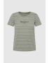 Pepe Jeans London Tricou cu decolteu rotund si model in dungi - Pled.ro