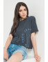 Pepe Jeans London Tricou cu imprimeu logo Candice - Pled.ro