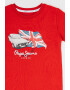 Pepe Jeans London Tricou cu imprimeu logo si grafic Troy - Pled.ro