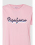 Pepe Jeans London Tricou de bumbac cu imprimeu logo - Pled.ro