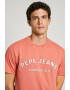 Pepe Jeans London Tricou de bumbac cu imprimeu logo Aldridge - Pled.ro