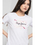 Pepe Jeans London Tricou de bumbac cu imprimeu logo Kallan - Pled.ro