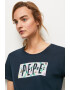 Pepe Jeans London Tricou de bumbac cu imprimeu logo Patsy - Pled.ro