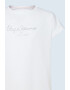 Pepe Jeans London Tricou de bumbac cu logo cu strasuri Nuria - Pled.ro