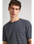 Pepe Jeans London Tricou din amestec de in cu dungi - Pled.ro