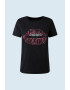 Pepe Jeans London Tricou din amestec de modal cu imprimeu frontal - Pled.ro