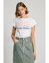 Pepe Jeans London Tricou din bumbac cu imprimeu logo Eileen - Pled.ro