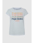 Pepe Jeans London Tricou din bumbac cu imprimeu logo Eileen - Pled.ro