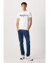 Pepe Jeans London Tricou slim fit cu imprimeu logo supradimensionat Original - Pled.ro