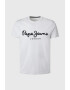 Pepe Jeans London Tricou slim fit cu imprimeu logo supradimensionat Original - Pled.ro