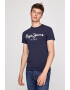 Pepe Jeans London Tricou slim fit cu imprimeu logo supradimensionat Original - Pled.ro