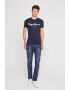 Pepe Jeans London Tricou slim fit cu imprimeu logo supradimensionat Original - Pled.ro