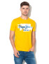 Pepe Jeans London Tricou slim fit cu logo Golders Galben - Pled.ro