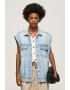 Pepe Jeans London Vesta de denim cu aspect decolorat - Pled.ro