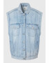 Pepe Jeans London Vesta de denim cu aspect decolorat - Pled.ro