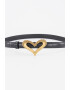 Pinko Curea din piele cu aplicatii cu strasuri Love Heart - Pled.ro