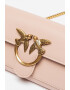 Pinko Geanta crossbody de piele cu aplicatie logo metalica Love One - Pled.ro