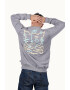 PORC Bluza sport unisex cu imprimeu grafic si maneci raglan Scribble - Pled.ro