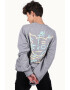 PORC Bluza sport unisex cu imprimeu grafic si maneci raglan Scribble - Pled.ro