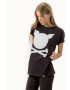 PORC Tricou unisex de bumbac cu imprimeu logo - Pled.ro