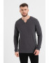 Produkt by Jack & Jones Bluza Henley de bumbac - Pled.ro