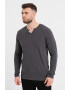 Produkt by Jack & Jones Bluza Henley de bumbac - Pled.ro