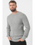 Produkt by Jack & Jones Pulover cu decolteu la baza gatului si model torsade - Pled.ro