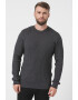 Produkt by Jack & Jones Pulover cu decolteu la baza gatului si model torsade - Pled.ro