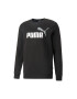 Puma Bluza de trening cu decolteu la baza gatului si imprimeu logo Essentials Negru Alb - Pled.ro