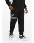 Puma Pantaloni sport cu imprimeu text pentru antrenament Playbook - Pled.ro