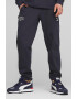 Puma Pantaloni sport din amestec de bumbac cu logo brodat - Pled.ro