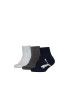 Puma Set de sosete scurte cu logo - 3 perechi Bleumarin inchis/Gri - Pled.ro