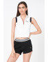 Puma Top crop fara maneci cu fermoar si guler scurt - Pled.ro