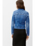 Q/S by s.Oliver Jacheta slim fit de denim cu aspect decolorat - Pled.ro