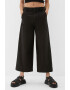 Q/S by s.Oliver Pantaloni crop din amestec de in cu croiala ampla - Pled.ro