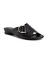 QUAZI Papuci flip-flop dama Piele naturala Negru - Pled.ro