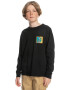 QUIKSILVER Bluza sport de bumbac organic cu maneci cazute Radical Times - Pled.ro