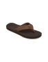 QUIKSILVER Papuci flip-flop de piele nabuc Left Coast - Pled.ro