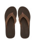 QUIKSILVER Papuci flip-flop de piele nabuc Left Coast - Pled.ro