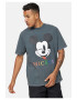 Recovered Tricou lejer cu decolteu la baza gatului si imprimeu Mickey Mouse - Pled.ro