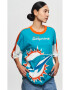 Recovered Tricou unisex din bumbac organic NFL Miami Dolphins - Pled.ro