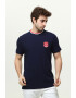 Red White and Blue Tricou cu logo brodat si decolteu la baza gatului - Pled.ro