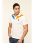 Red White and Blue Tricou polo colorblock de bumbac Mares - Pled.ro