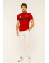 Red White and Blue Tricou polo de bumbac Longer - Pled.ro