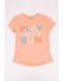 Reebok Tricou de bumbac cu imprimeu text Play - Pled.ro